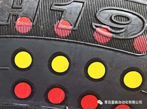 輪胎均勻性、動平衡檢測結果新型色帶標識系統(tǒng)方案